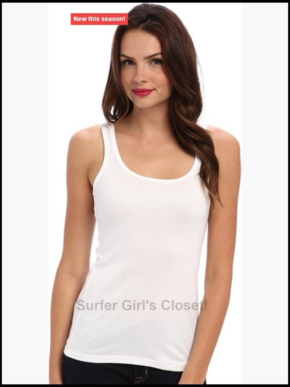 Splendid Women's Cotton Modal Sleeveless Scoop Neck Pullover Tank Top